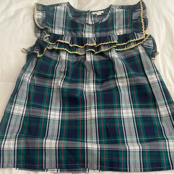 Crewcuts plaid ruffle top - Picture 1 of 3